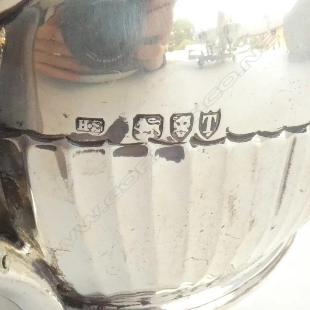 STG SILVER TEAPOT, LONDON 1894 397 GRAMS Image 1++