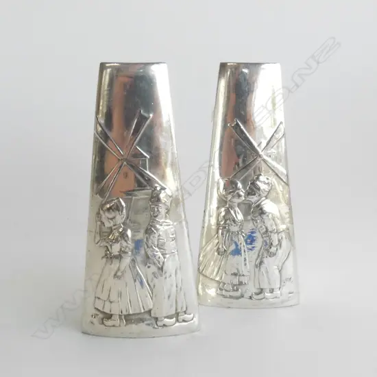 PR WMF SILVER PLATE VASES H.125mm