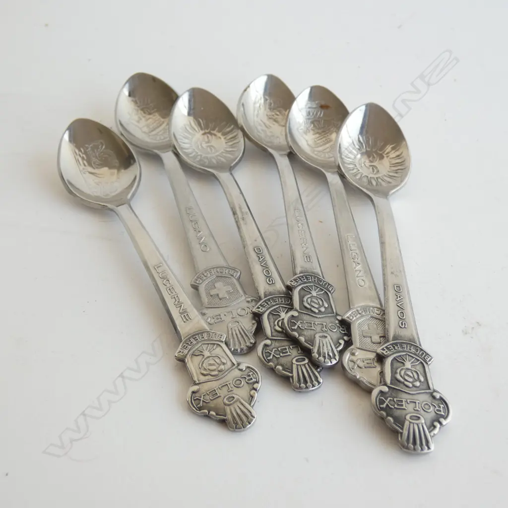 6 ROLEX COFFEE SPOONS  Image 1++