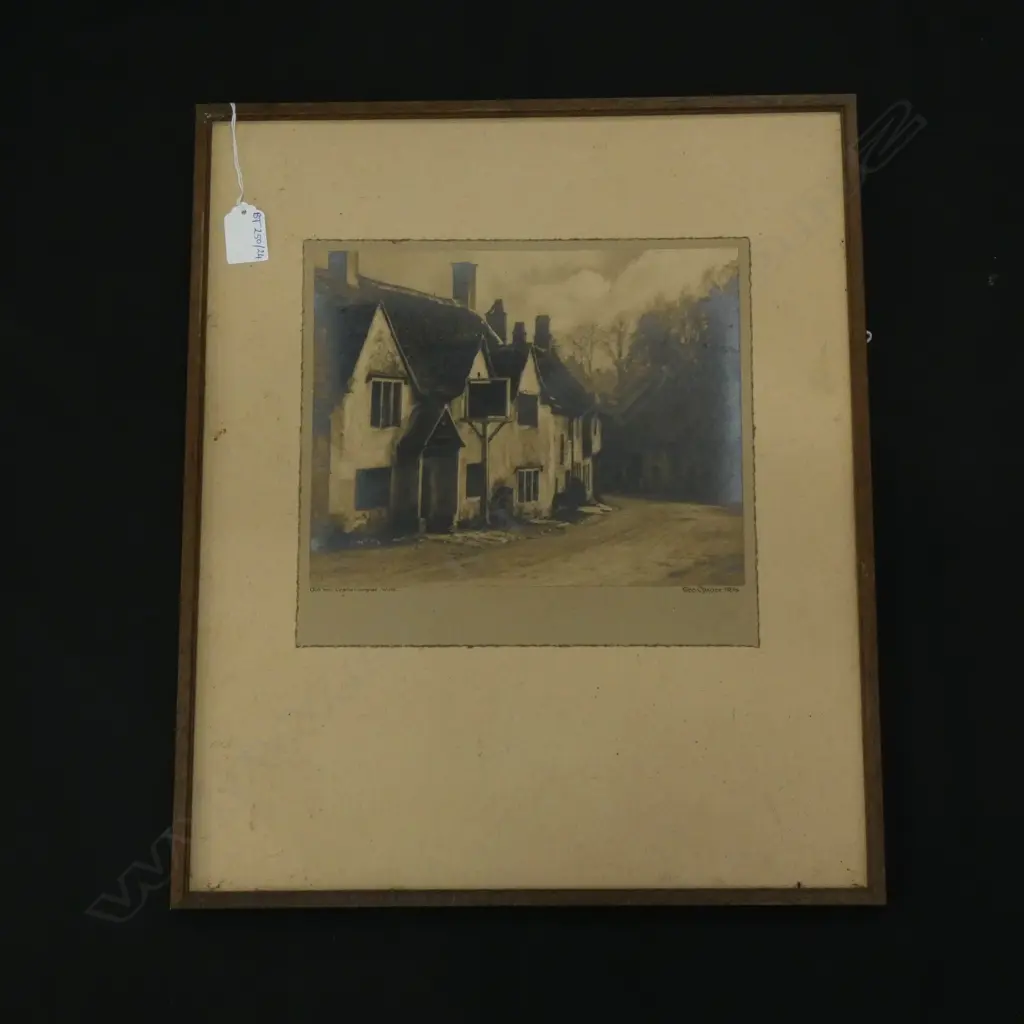 GEORGE CHANCE PHOTOGRAPH 'OLD INN, CASTLE COOMBE, WILTS.' 200x245mm Image 1++