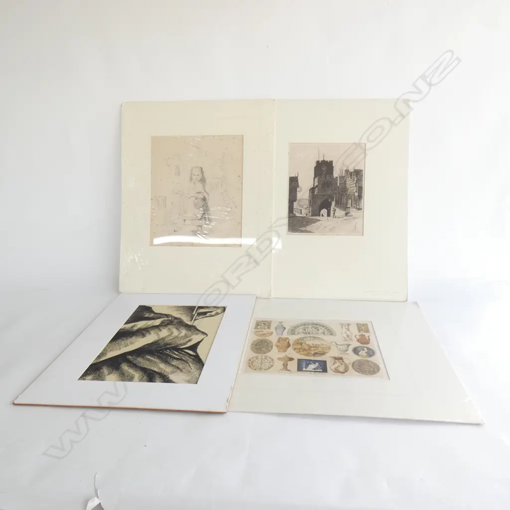 4 ARTWORKS, MOUNTED  Image 1++