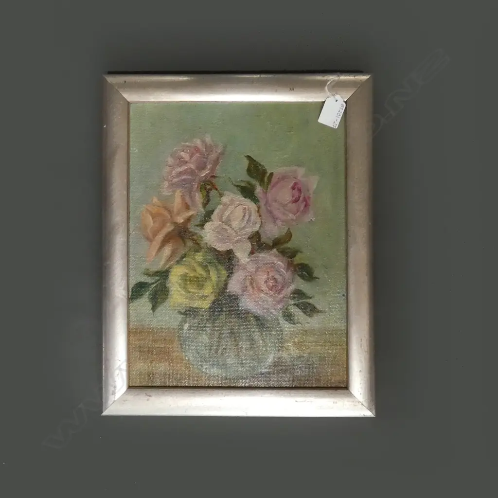 OIL ON BOARD 'ROSEBOWL' BY J CROMPTON  255 X 335MM Image 1++