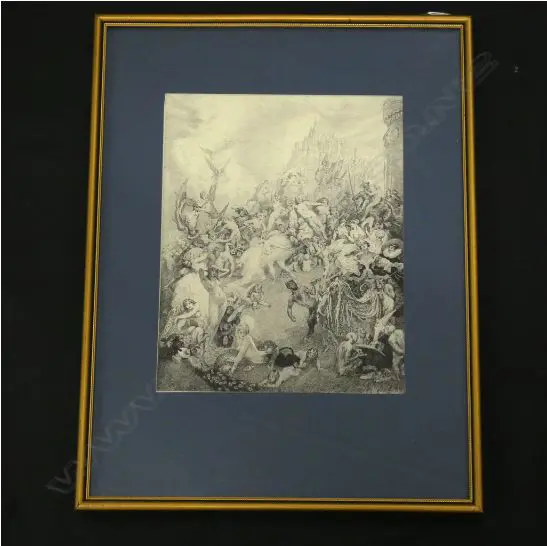 NORMAN LINDSAY LTD ED PRINT 172/500 SYDNEY 1924 290 X 235MM Image 1++