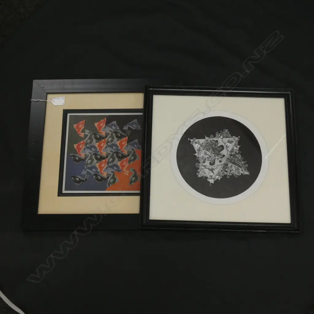 2 M C ESCHER ABSTRACT PRINTS 230 X 230MM Image 1++