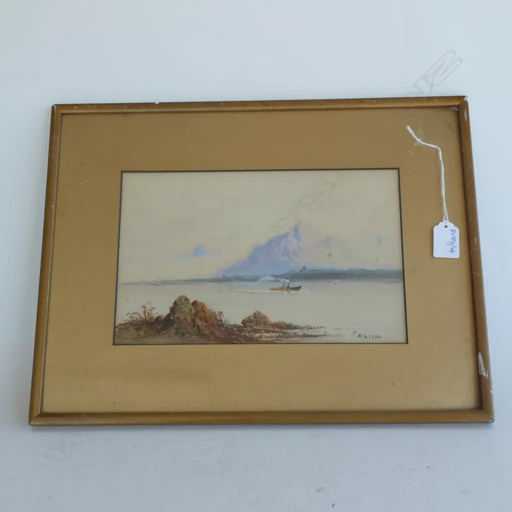 WATERCOLOUR 'ON LOCH COIL' BY F WILSON 270 X 1160MM Image 1++