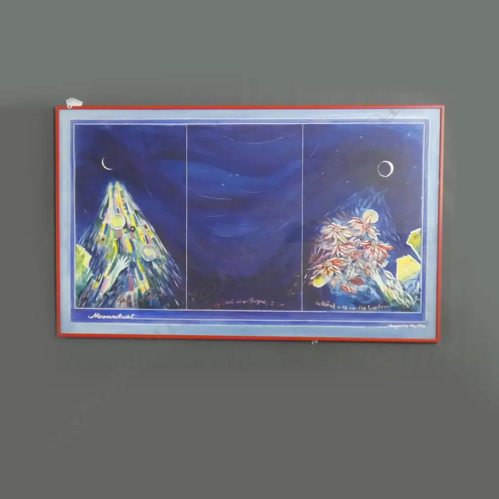 MARGARITHA MAY 'MOONRITUAL' PAINTING 530x880mm Image 1++