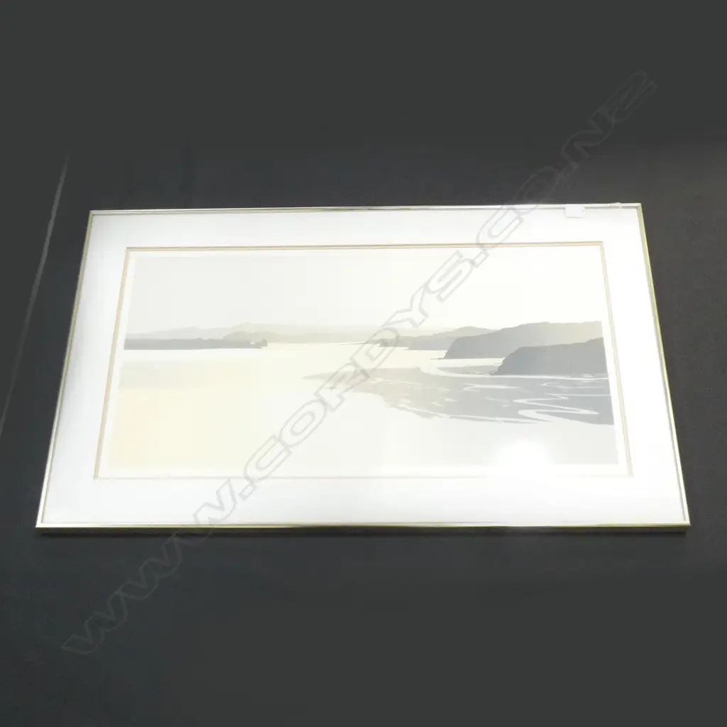  LTD ED (94/100)  SIGNED PRINT 'BAY OF ISLANDS' BY CARRIE LEITCH (?)  810 X 420MM Image 1++