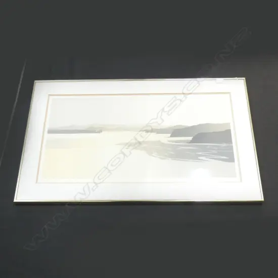 LTD ED (94/100)  SIGNED PRINT 'BAY OF ISLANDS' BY CARRIE LEITCH (?)  810 X 420MM