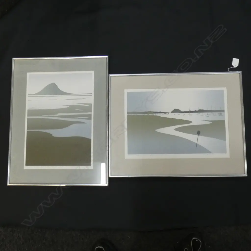 PR LTD ED SIGNED PRINTS NZ SCENE WATER COLOURS BY MALCOLM WARR 390 X 275MM Image 1++