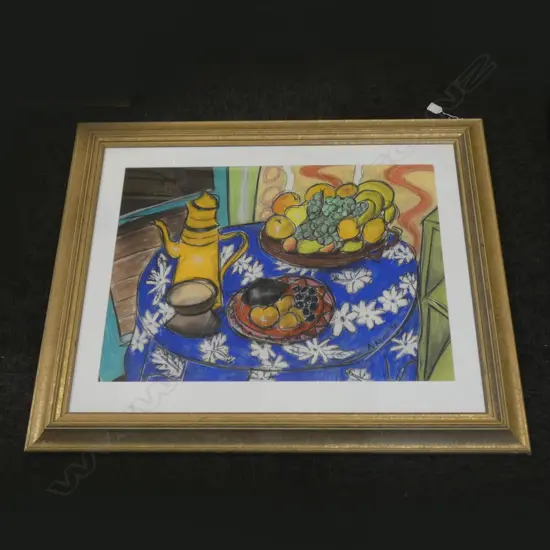 GILT FRAMED STILL LIFE BY A. KEMP '92 730 X 520MM