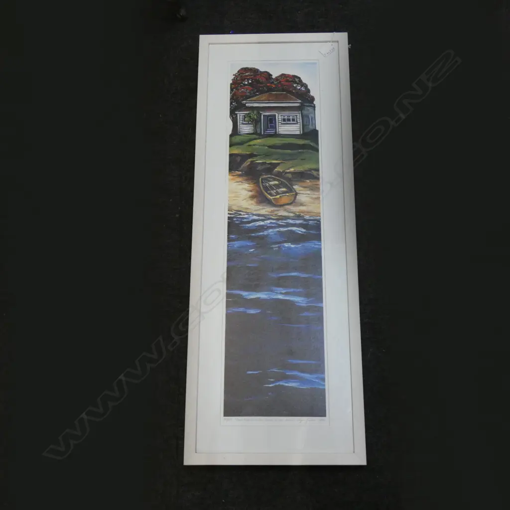 FRAMED LTD ED PRINT 73/200 'SMALL IS CORNER OF THE WORLD'  - SIGNED 2009 200 X 780MM Image 1++