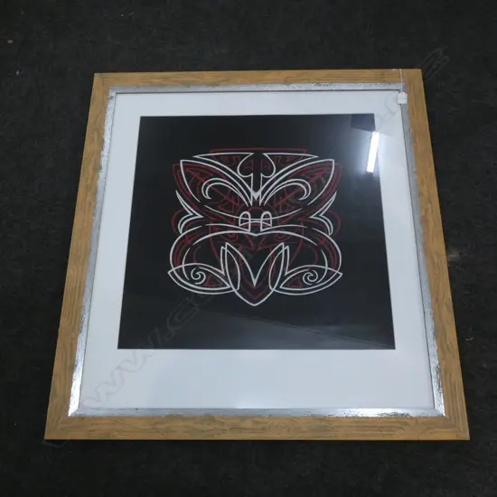 LG OTIS FRIZZELL 'HERO TIKI'  PRINT 620 X 620MM