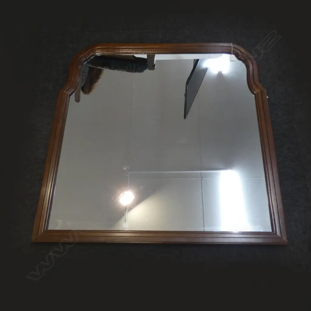 LG WOODEN FRAMED WALL MIRROR 1000 X 950MM Image 1++
