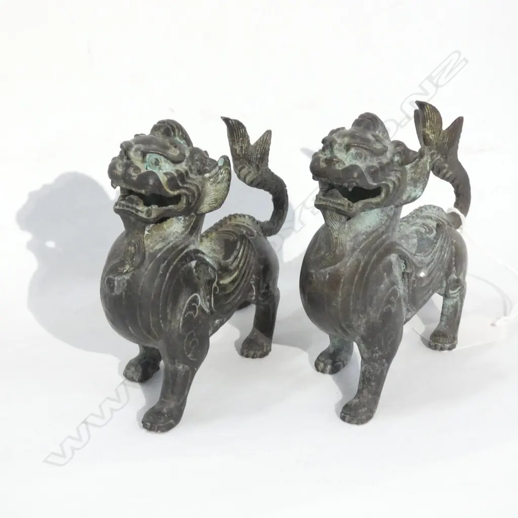 PR BRONZE KYLIN UNICORNS L.120mm Image 1++