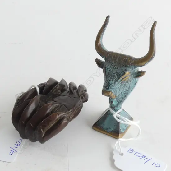 BRONZE CRAB & BRASS MINATOUR