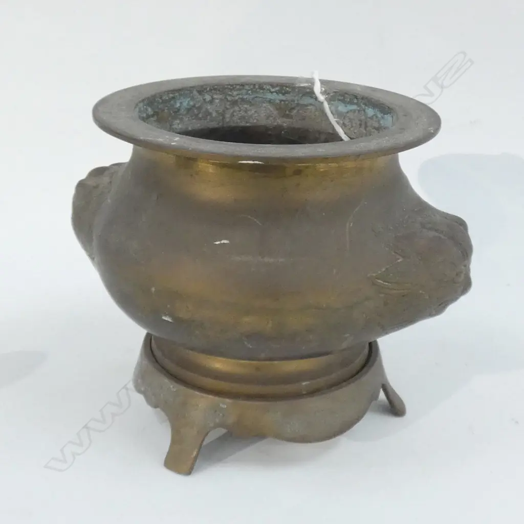 CHINESE BRASS INCENSE BURNER Image 1++