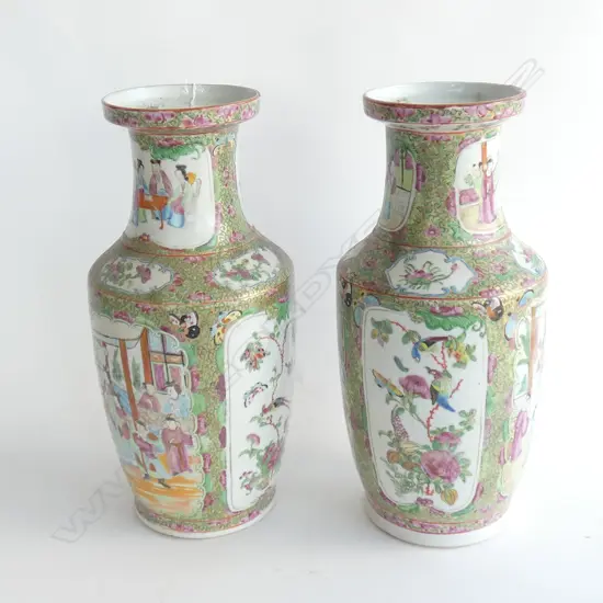 PR 19THC CHINESE FAMILLE ROSE (EXTENSIVE PROFESSIONAL RESTORATION)  H.380mm