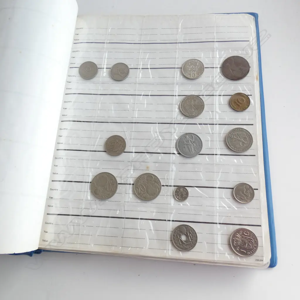ALBUM ASST COINS; NZ & WORLD Image 1++