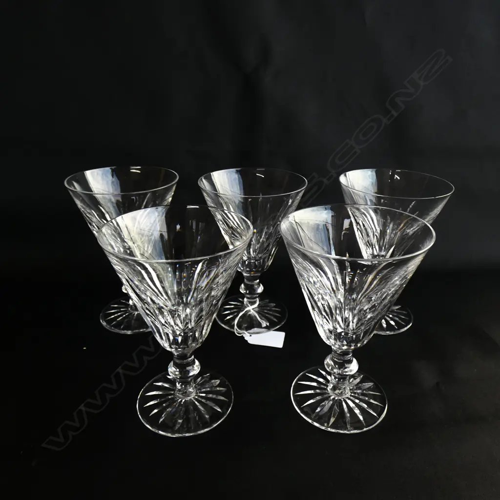 5 WATERFORD CRYSTAL GLASSES H.135mm Image 1++