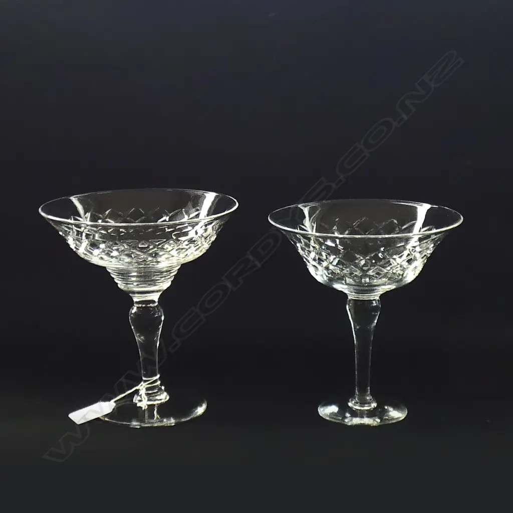 PR CUT CRYSTAL FOOTED BOWLS H 175MM DIA 160MM Image 1++