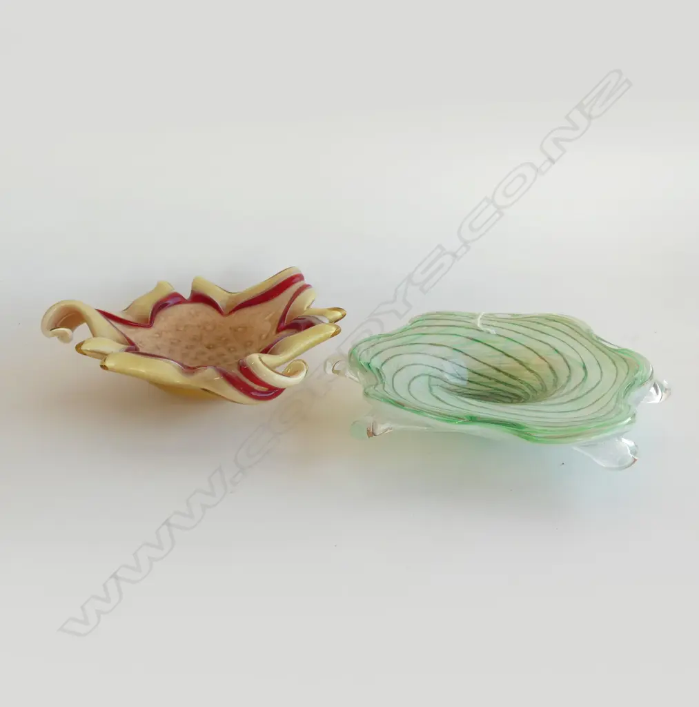 2 MURANO GLASS DISHES - LARGEST L 255MM Image 1++