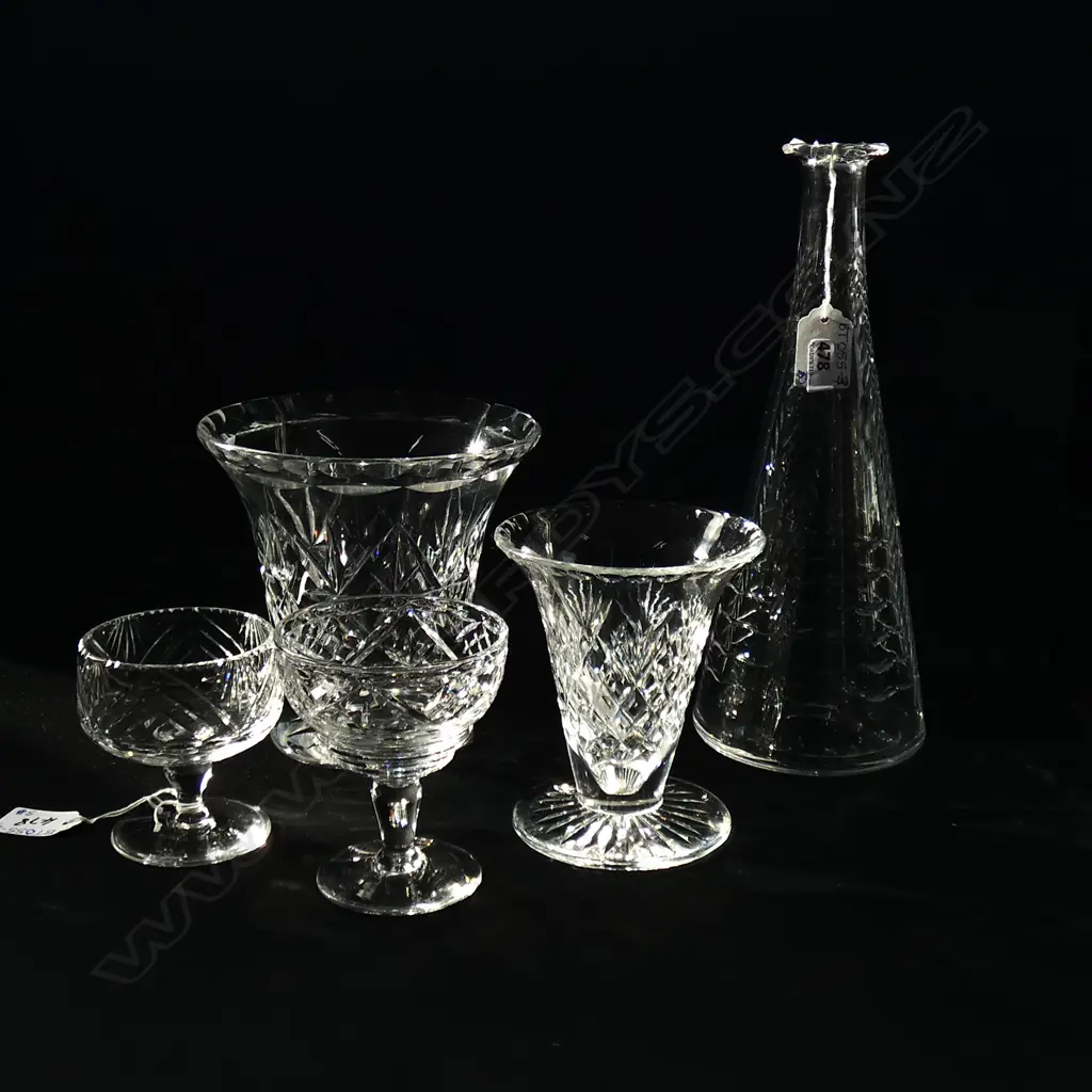 5 PCS CRYSTAL INCL WEBB CRYSTAL VASE Image 1++