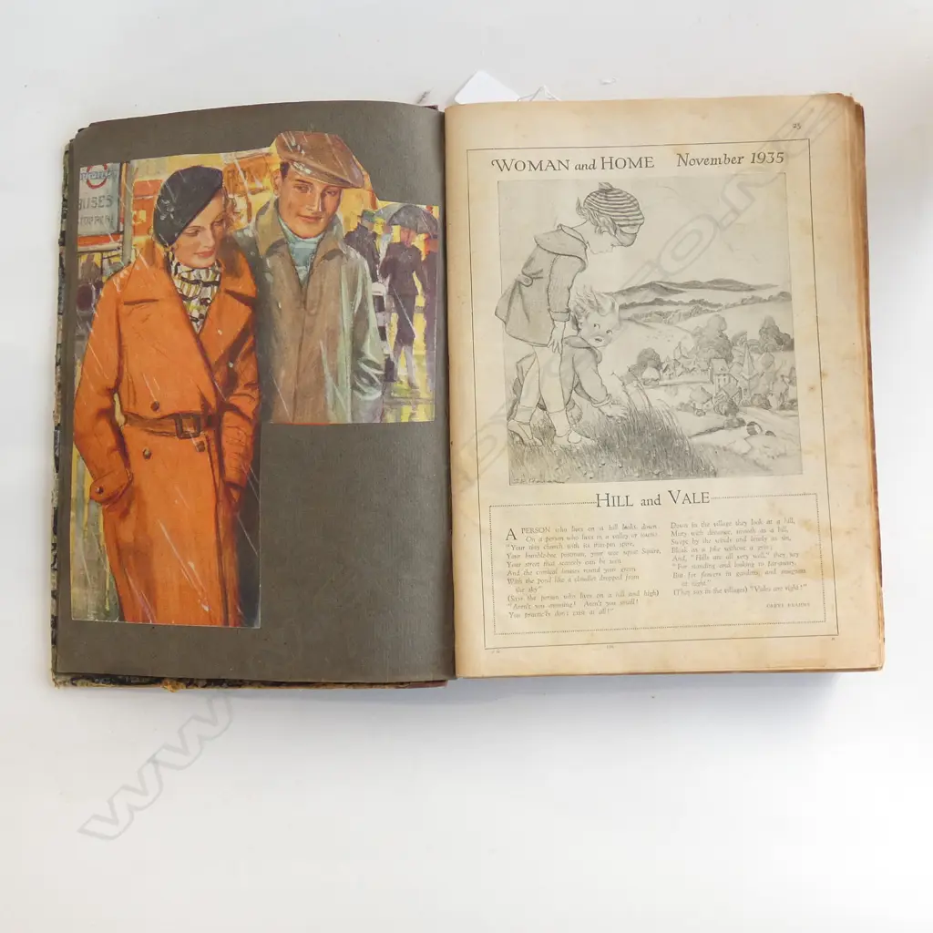 BOUND VOLUMES 'WOMAN AND HOME' 1935-1936 Image 1++