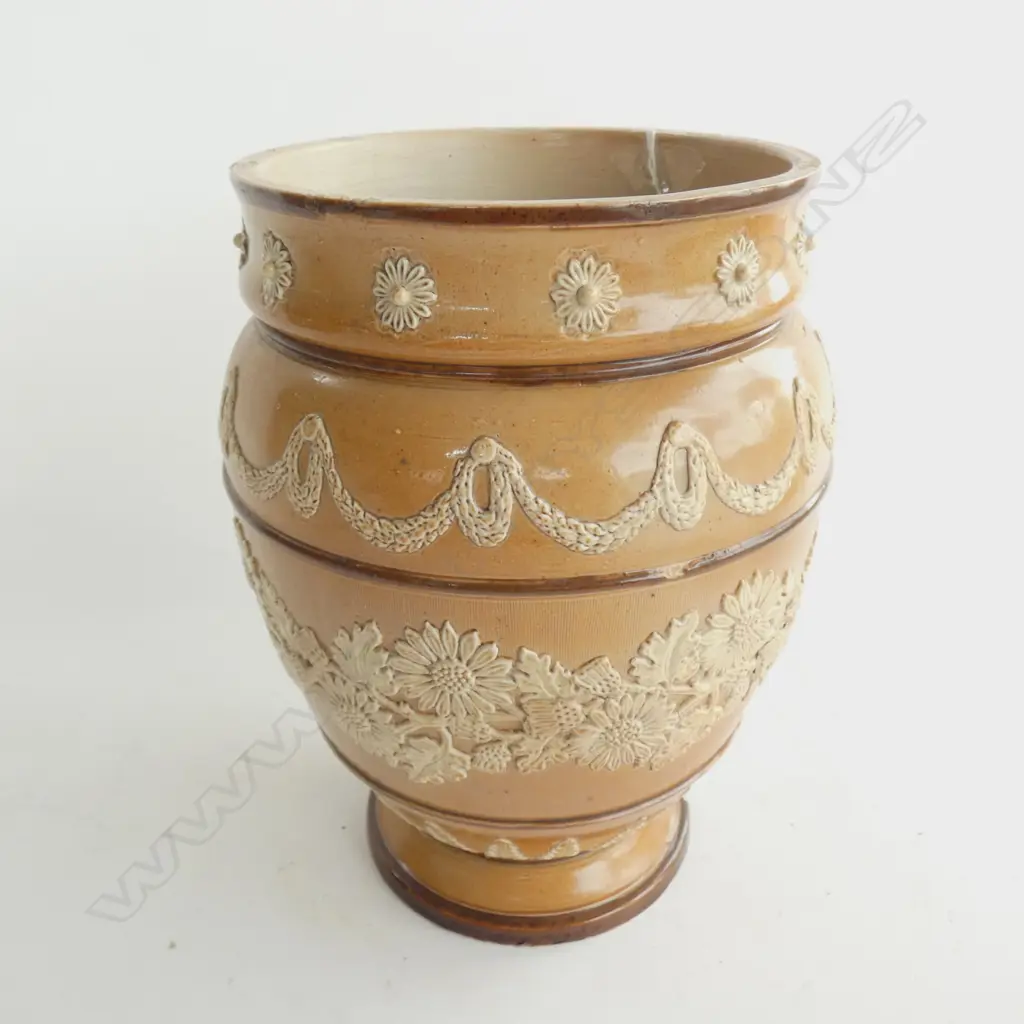 DOULTON LAMBETH VASE SHAPED LAMP BASE C1884  H 230MM Image 1++
