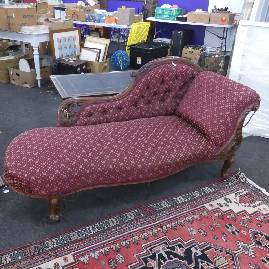 VICTORIAN CHAISE LOUNGE L.1750mm Image 1++