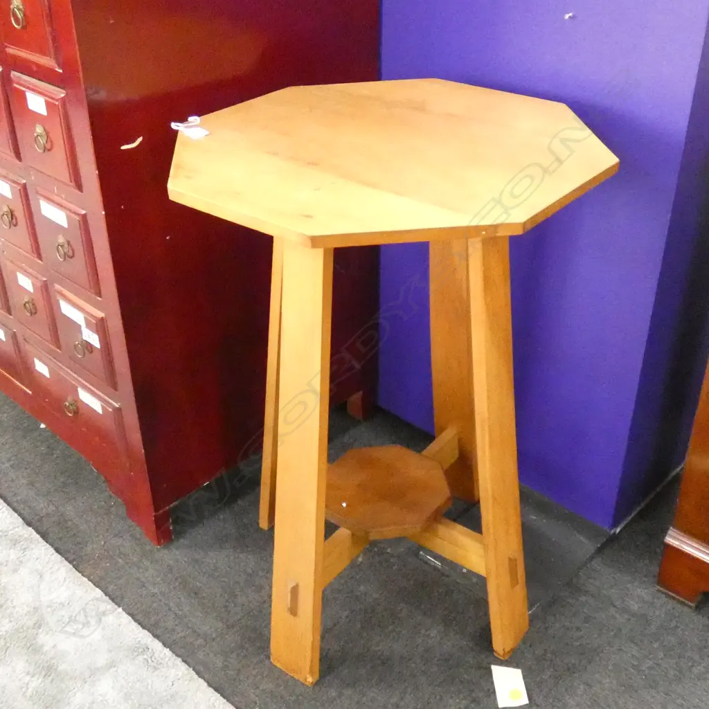 KAURI OCTAGONAL SIDE TABLE H.845mm 580mm dia Image 1++
