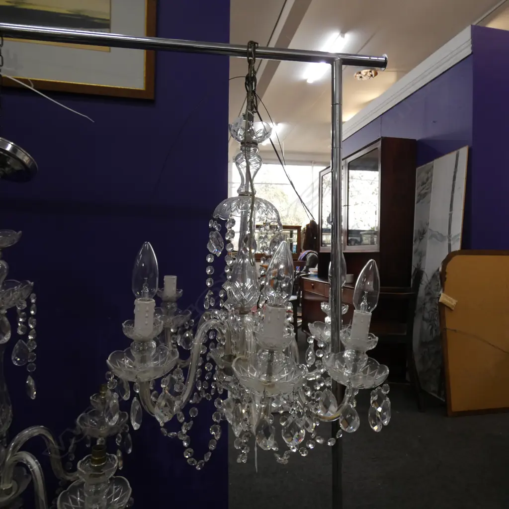 CRYSTAL CHANDELIER - 6 arm Image 1++