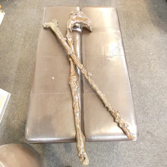 2 WALKING STICKS 