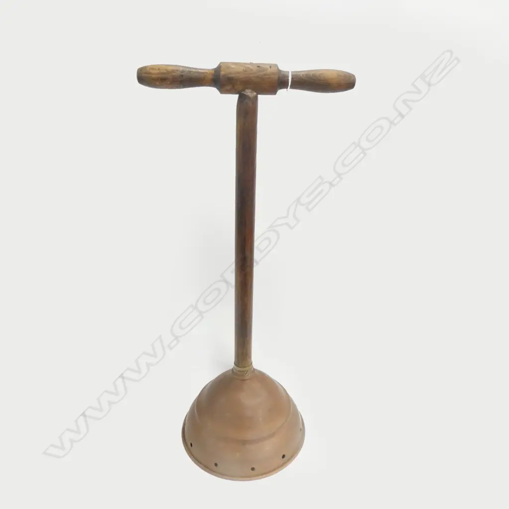 VINTAGE COPPER WASHER PLUNGER Image 1++