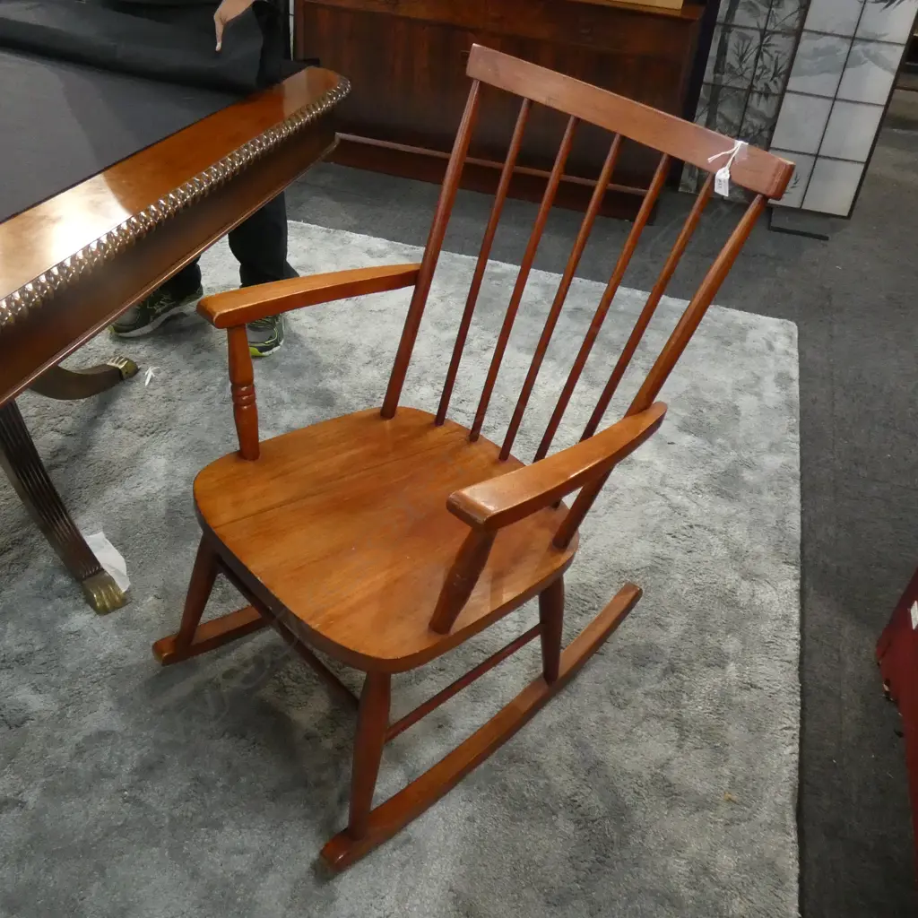WOODEN ROCKING CHAIR  Image 1++