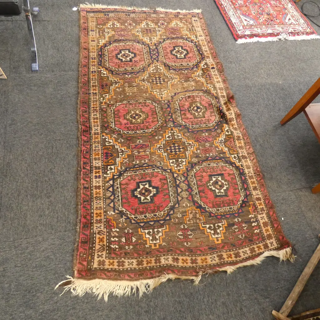 HAND KNOTTED ALL WOOL BALUCHI RUG... Image 1++