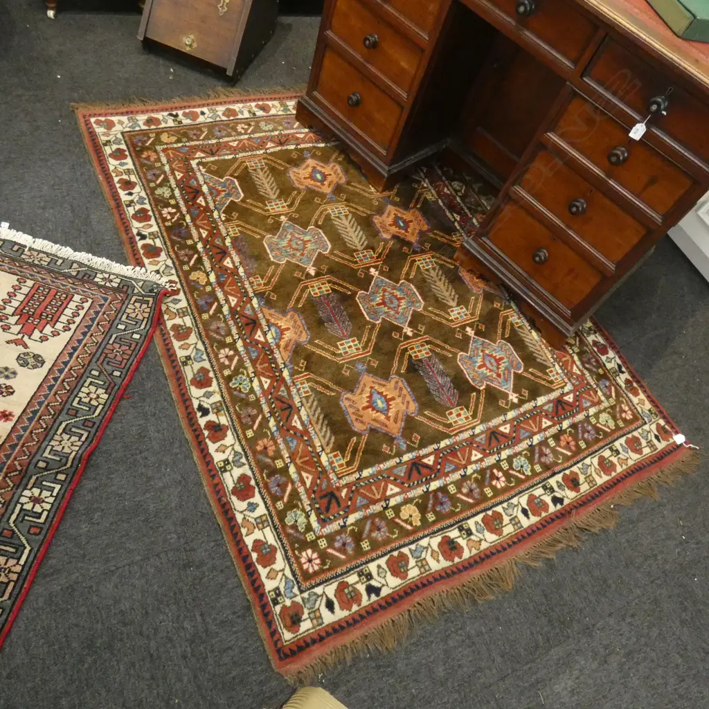 HAND KNOTTED ALL WOOL RUG 1700x1300mm Image 1++
