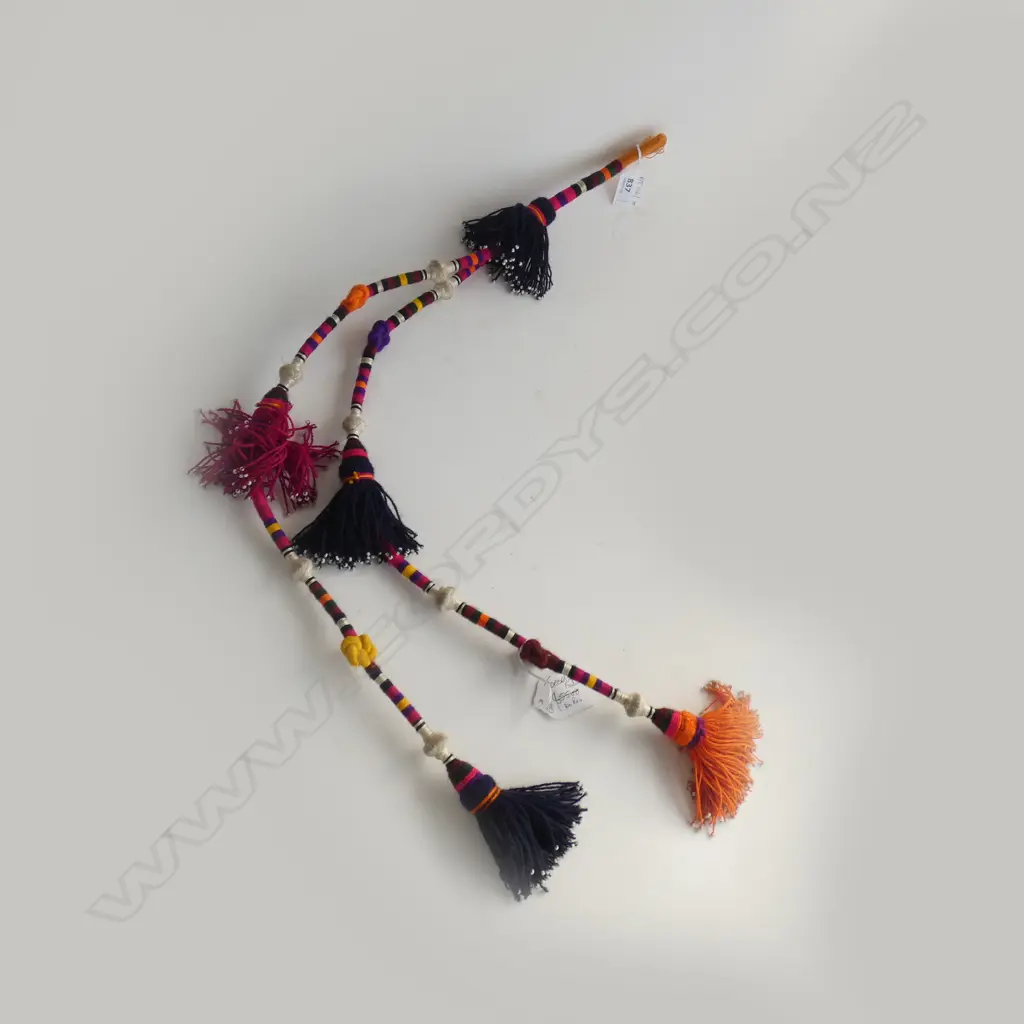 AFGHAN WOMANS EMBROIDERED HEAD DECORATION L.830mm Image 1++