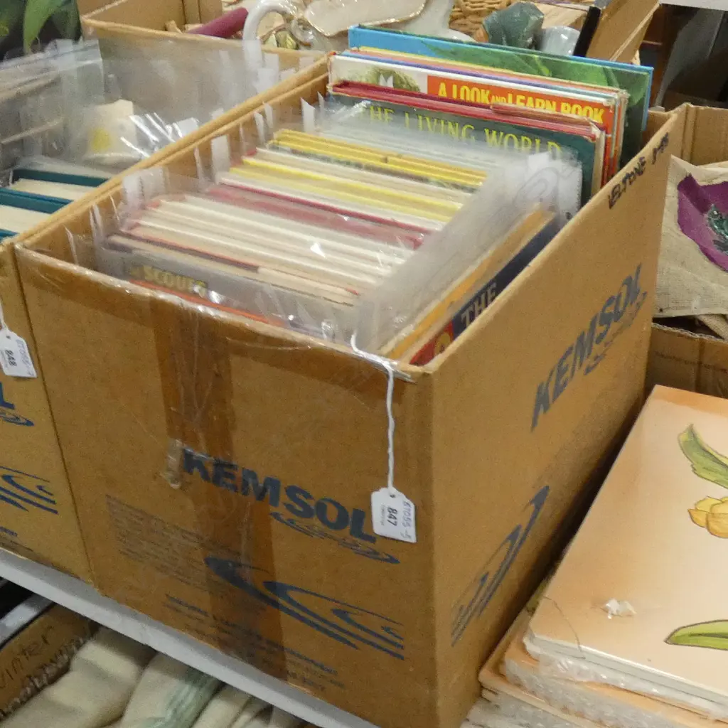 BOX VINTAGE CHILDREN'S BOOKS & ANNUALS Image 1++