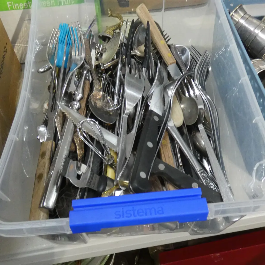 BOX LOT ASST. CUTLERY Image 1++