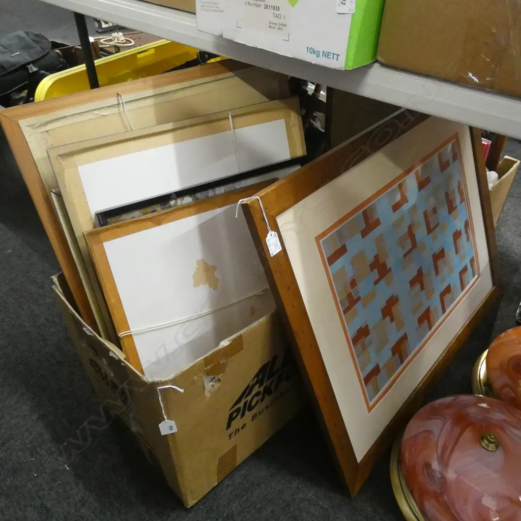 BOX LOT 7 ASST. ARTWORKS INCL. JOYCE CHITTY Image 1++