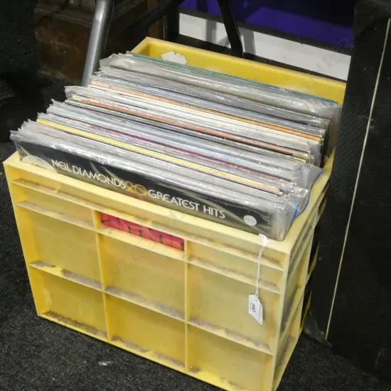 CRATE OF VINYL RECORDS 