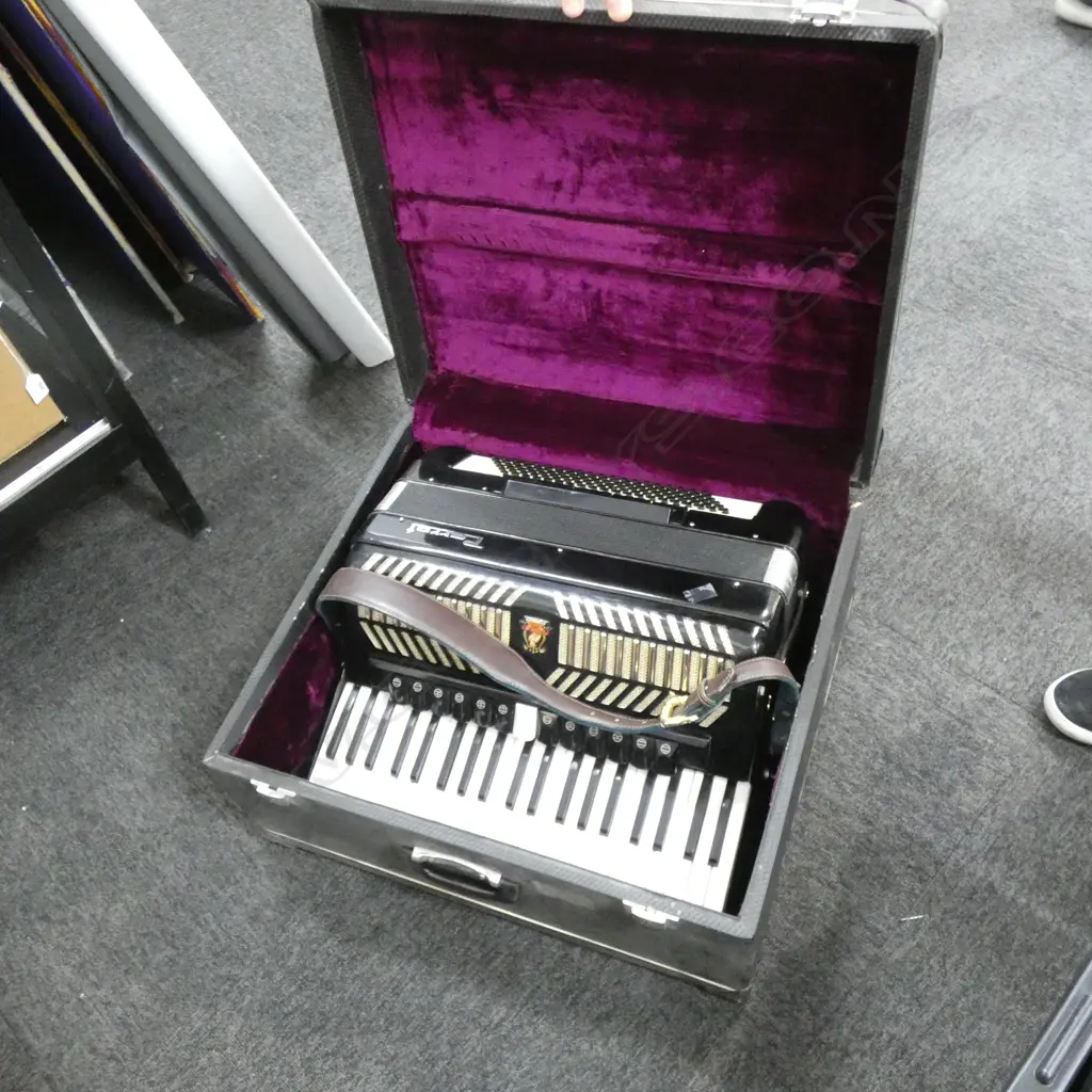 PARROT PIANO ACCORDION IN CASE  Image 1++