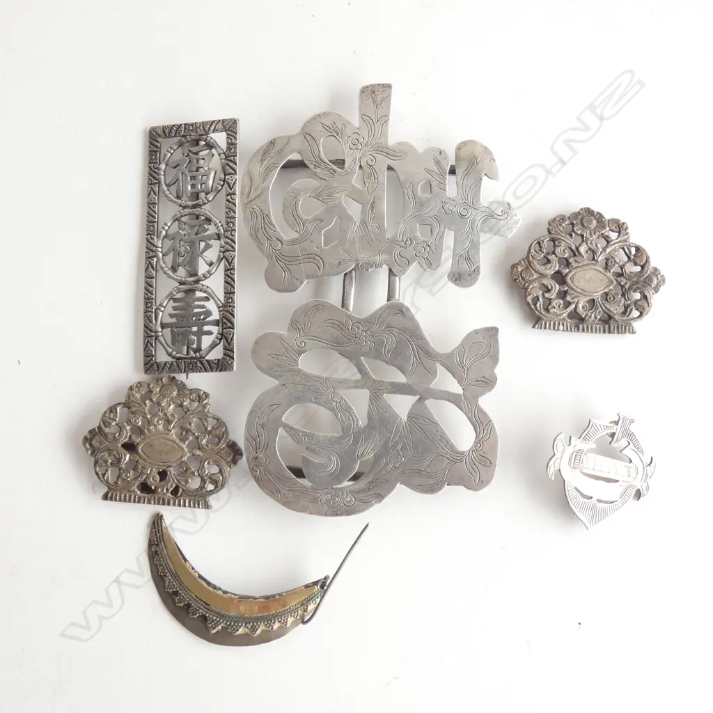 ASST. SILVER JEWELLERY; ORIENTAL BUCKLE ETC Image 1++