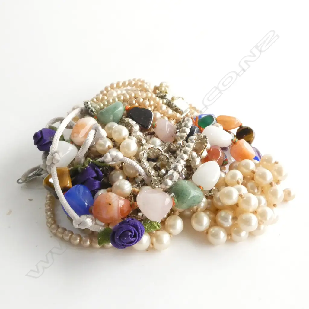 SM BAG BEADED JEWELLERY INCL. FAUX PEARLS  Image 1++
