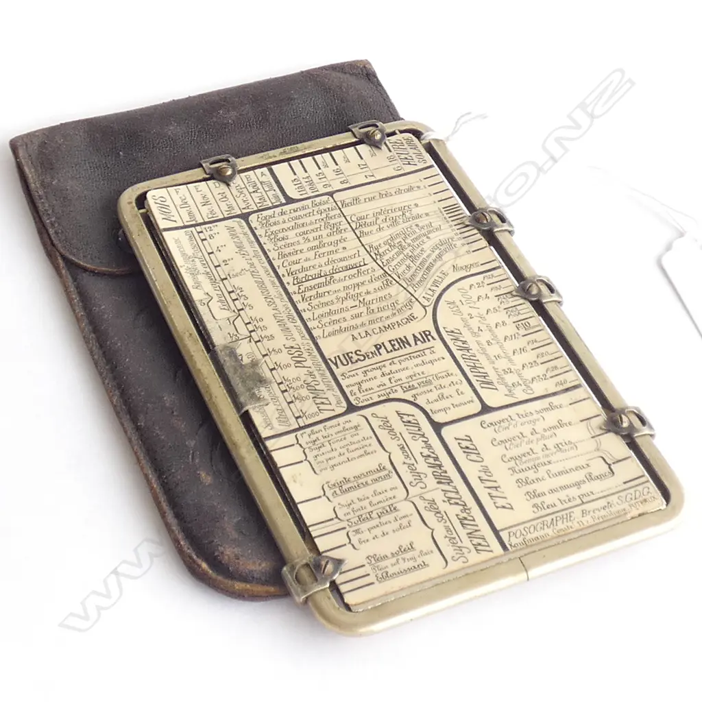 (19516) KAUFMANN'S POSOGRAPHE - IN ORIGINAL LEATHER WALLET Image 1++