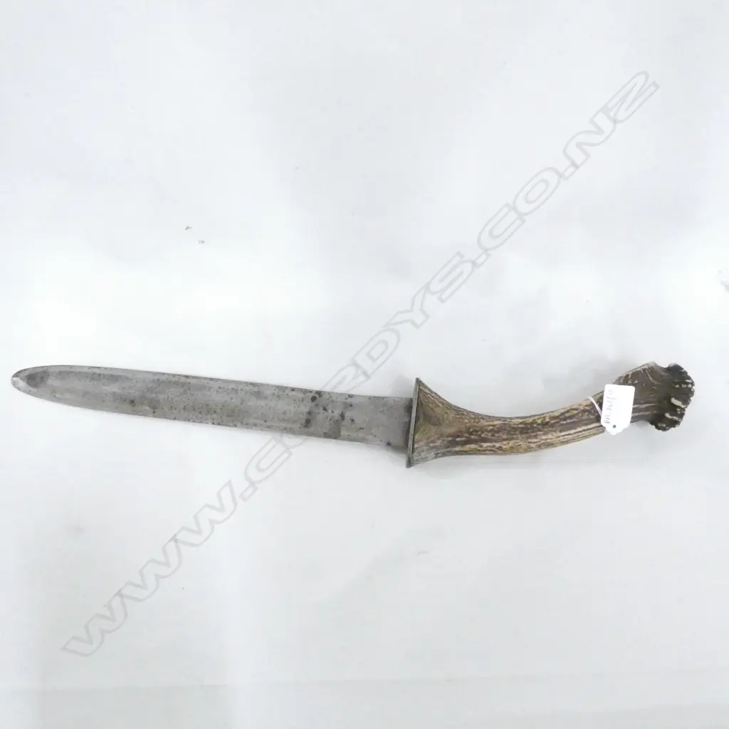 BESPOKE HUNTERS KNIVE HORN HANDLE L.510mm Image 1++