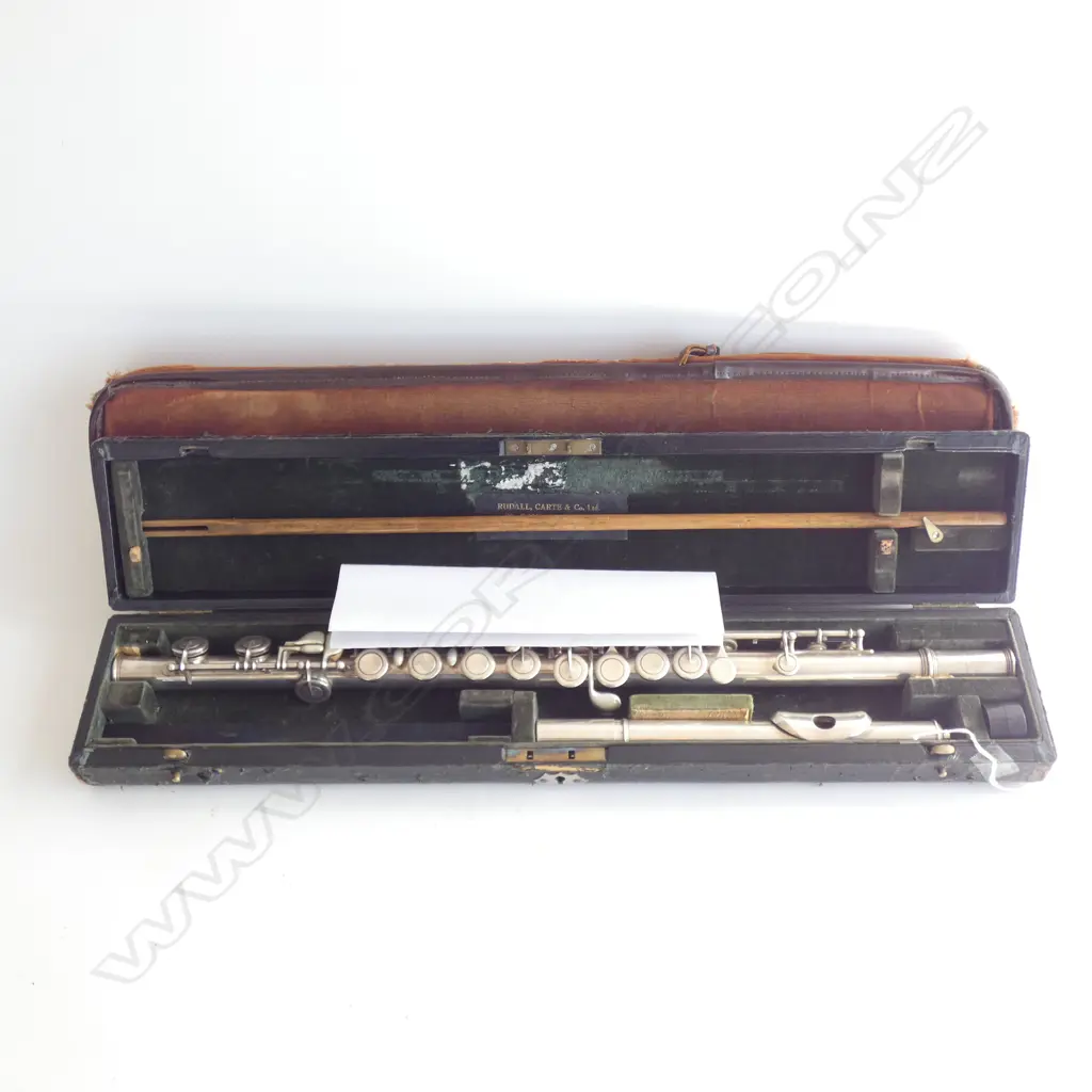 (19496)VINTAGE RUDALL CARTE FLUTE REPUTEDLY SILVER ? Image 1++