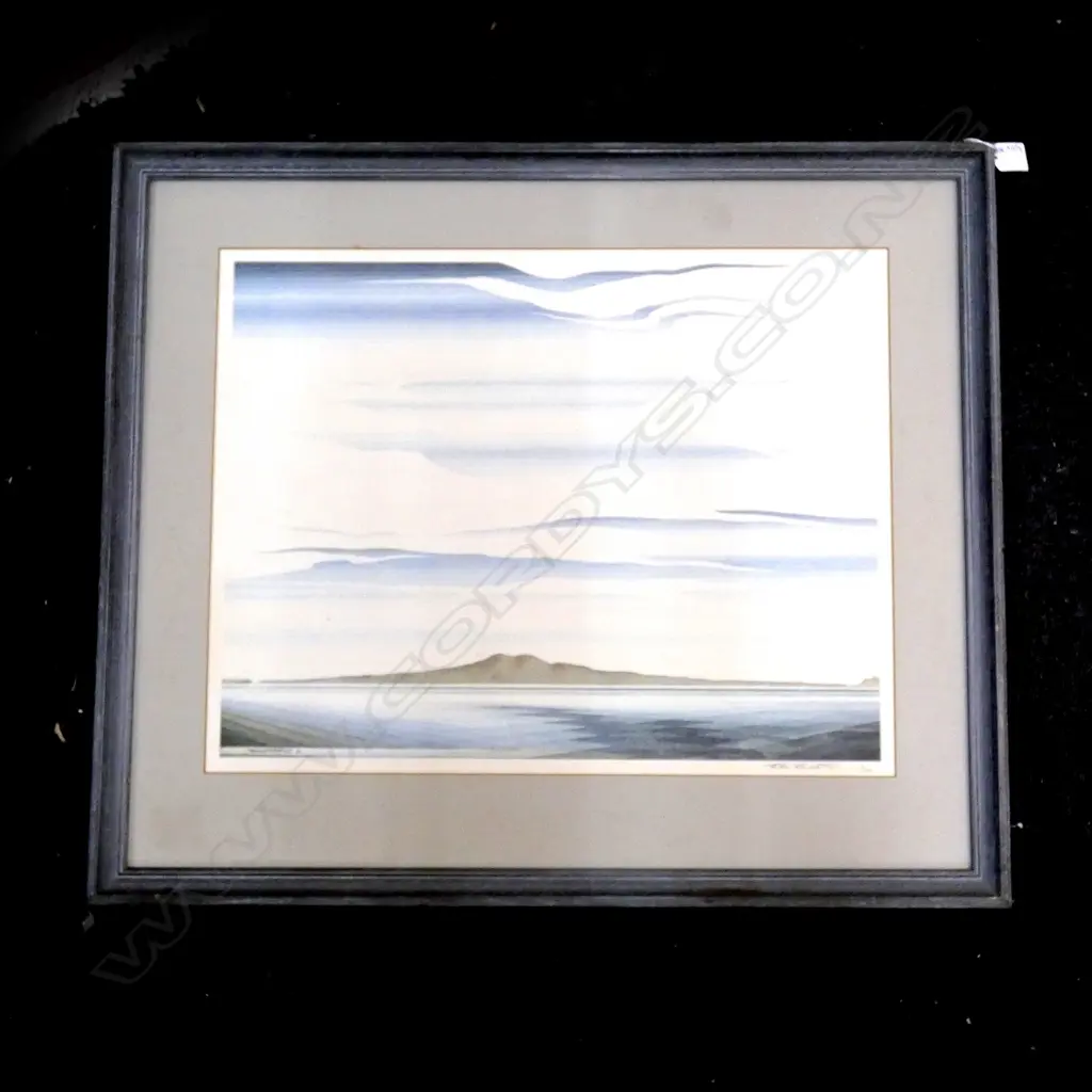 JOHN CRICHTON 'RANGITOTO' 2/350 425x550mm ltd ed print Image 1++