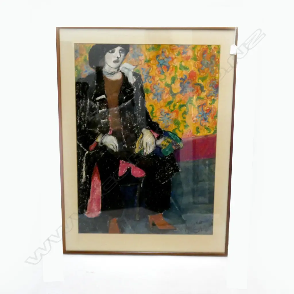 ANDREA STEVENS FRAMED PASTEL 1978 740X540MM Image 1++