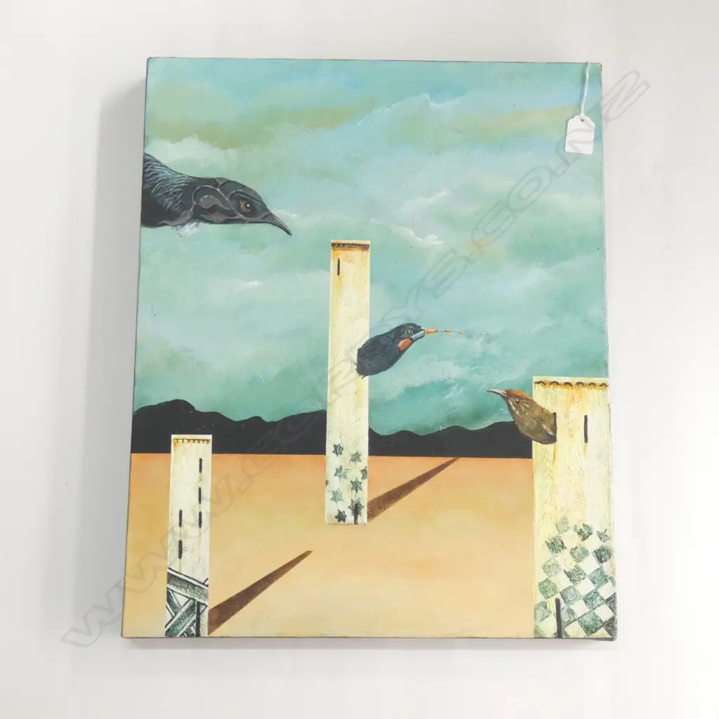 IAN CHAPMAN 'COUNTRY GOSSIP 2' OIL ON CANVAS 2007 505x405mm Image 1++